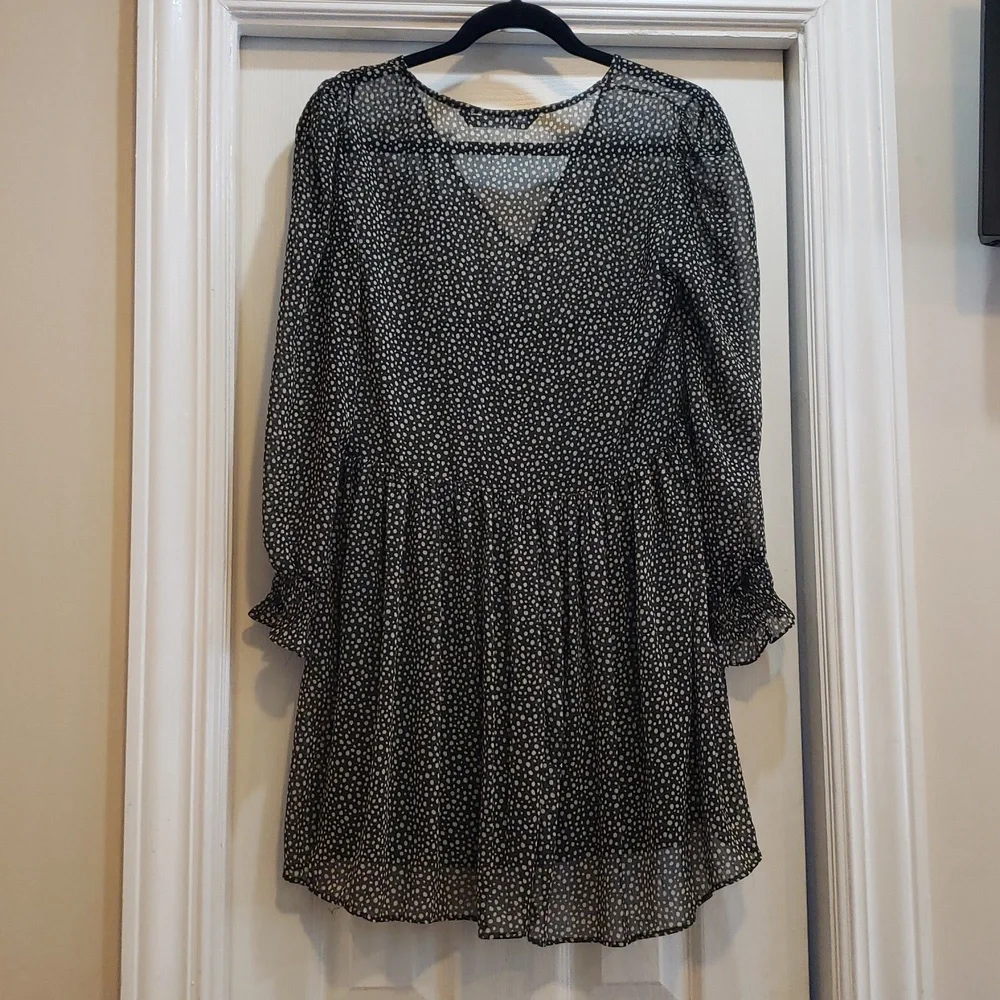 Zara Sheer Chiffon Dress Sz.Small 🪶 - Picture 4 of 5